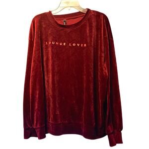 Hunkemoller velour pullover lounge lover sweater size XXL